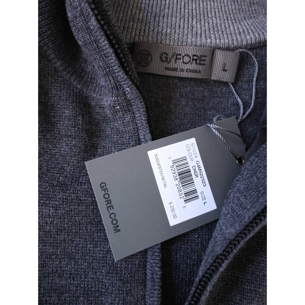 G/Fore Men’s Merino Wool Tech Lined Dunes Tailored Fit Vest Charcoal Gray Size L - Picture 8 of 13
